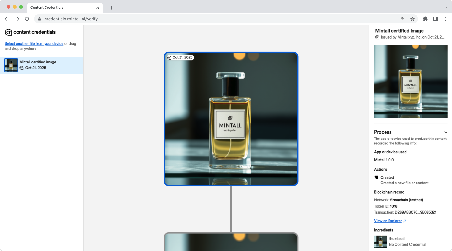 Mintall Studio - AI-powered image editing interface